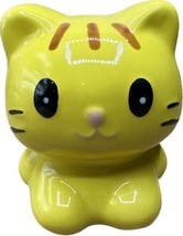 Orange Tabby Cat Ceramic Coin Bank with Stopper 4.25” Tall - $9.90