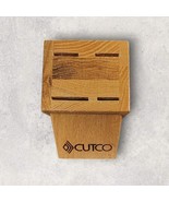 CUTCO Studio 4 Slot Solid Oak Knife Block   - $301.96 MXN
