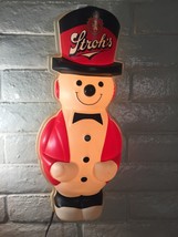 1985 Stroh’s Beer Lighted Christmas Snowman -- Wall Hung - Bulbs Work - 23&quot; High - £174.03 GBP