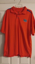 Pro Edge Men&#39;s UF Florida Gators Orange Polo Collar Shirt Sz L - £7.34 GBP