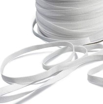 1/4 Inch, 50 Yards Flat Elastic Band, CoutureBridal Braided Stretch Strap Cord - $12.86