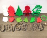 Vintage &amp; Assorted Cookie Cutters Christmas Numbers  - £7.22 GBP