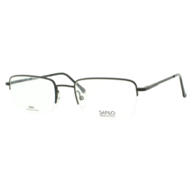 Safilo Elasta 7214 PDE Matte Black Men&#39;s Half Frame Eyeglasses 55-21-145... - £56.84 GBP