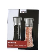 Premium Stainless Steel Salt And Pepper Grinder Adjustable Ceramic Tall ... - $17.99
