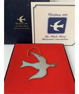 The White House Copper Christmas Ornament Dove Of Peace Vintage 1982 - $34.30
