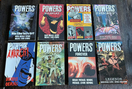 (8) Powers Graphic Novels Comics  Volume 1 2 3 4 5 6 7 8 Paperback Books - £26.11 GBP