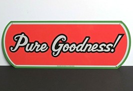 Authentic Jimmy Johns Pure Goodness Tin Fast Food Metal Sign 6.5&quot;h x 18&quot;... - £23.97 GBP