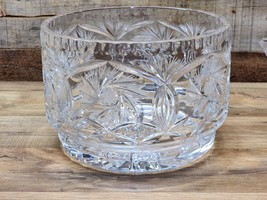 CRYSTAL CLEAR 8&quot; Bowl 24% Lead Crystal Pinwheel &amp; Starburst Patterns, - ... - £54.60 GBP