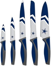 Nfl 5-Piece Kitchen Knife Set, Dallas Cowboys. - £39.44 GBP