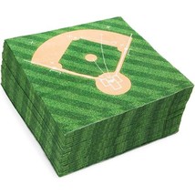 Baseball Party Napkins Sports Birthday (6.5 X 6.5 In 100 Pack) - £20.76 GBP