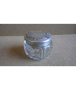 ANTIQUE STERLING SILVER REPOUSSE AMERICAN BRILLIANT PERIOD CUT GLASS VAN... - $115.27 CAD