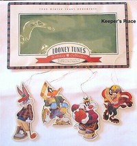 4 Warner Bros Looney Tunes Sports Collection Ornament Bugs Bunny Daffy Duck - £7.81 GBP