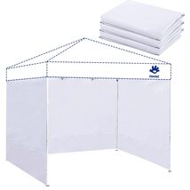 Versatile 10x10 Canopy Sidewalls - 3 Waterproof Panels for Outdoor Events - $89.05