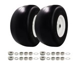 2Pcs Flat Free Tire and Wheel 13x5.00-6 for Lawn Mowers &amp; Zero Turn Mowers - £119.99 GBP