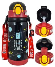 FunBlast Space Theme Hot & Cold Water Bottle for Kids - Double Walled Thermos Fl - £34.36 GBP