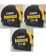 3x Measuring Tape Measure 25 Ft Easy to Read Decimal Retractable DualSid... - $22.76