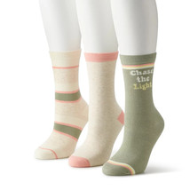 Sonoma Goods For Life 3-Pack Chase The Light Women&#39;s Socks - £6.99 GBP