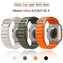 Nylon Alpine Loop Watch Band Strap For Apple Watch Ultra 9/8/7/6/SE/5 44/45/49mm - £6.38 GBP