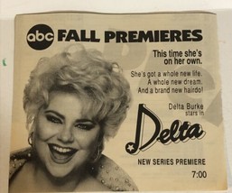 Delta Vintage Tv Guide Print Ad Delta Burke  Tpa28 - $5.93