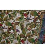 Birds Tapestry Upholstery Fabric Toucans Parrots Cockatiels 1+ Yd X 54&quot; NEW - £11.70 GBP