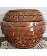 Vintage Baking Dish ~ Stoneware Bean Pot w/lid~Covered Casserole Dish ~ ... - $112.27 CAD