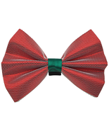 Elegant Satin Pet Bow with White Netting Overlay - £9.50 GBP