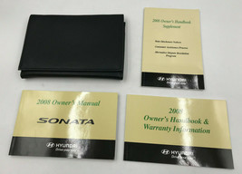 2008 Hyundai Sonata Owners Manual Case Handbook Set with Case OEM H02B29005 - £14.11 GBP