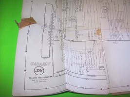 Cabaret Pinball Machine Wiring Diagram Schematic Sheet 1969 Original Vin... - £24.69 GBP