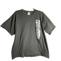 Michigan State Spartans Men&#39;s T-shirt Size XL Green &amp; White Football Tshirt - $13.88