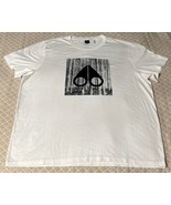 Moose Knuckles Igneous Graphic Logo Cotton T-Shirt White and Black Size ... - $786.99 MXN