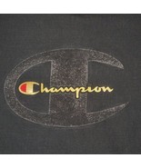 Champion Logo Black Heavyweight Cotton Shirt Mens XL - $19.75