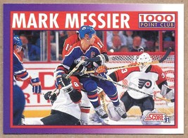 1991-92 Score American #373 Mark Messier Edmonton Oilers - $1.98