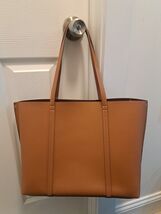A New Day Women Triple Compartment Work Tote Shoulder  Handbag Brown  - $19.65
