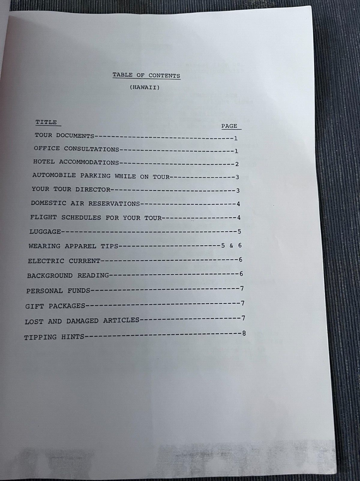 Aarp Travel Center Itinerary - m4ll9k5