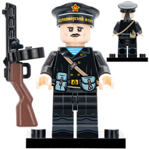 WWII Soviet Naval Infantry Commander with Pistol 1pc Minifigure - $5.99