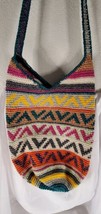Bamboo Trading Company Cotton Woven Boho Bucket Bag geometric purse Hippie - £31.29 GBP