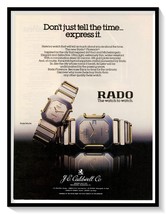 Rado Florence Swiss Watch Print Ad Vintage 1986 Magazine Jewelry Adverti... - $180.99 MXN