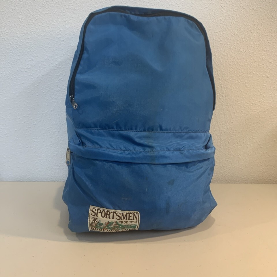 Vintage Backpack Sportsmen Products Made In USA Boulder Colorado Blue 80... - $24.99 Vintage Backpack Sportsmen Products Made In USA Boulder Colorado Blue 80... - $24.99
