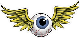 Flying Eyeball Plasma Cut Metal Sign - £55.27 GBP