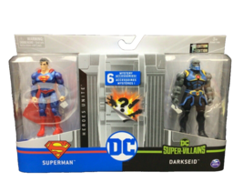 DC Super-Villains Heroes Unite Superman Darkseid 1st Edition 4” Collectible Toys - £19.75 GBP
