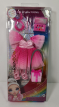 Rainbow High Dance Party Fashion Pack Doll Clothes Pink Dress Purse Shoes Pallet - £12.02 GBP