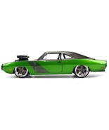 1970 Dodge Charger R/T Dark Gray Metallic and Green Metallic with Dark Gray Stri - $47.95