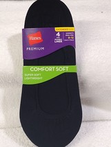 Hanes Premium Comfort Sock/ 4 Pairs/ Extended Size Women&#39;s 8-12/ Soft &amp; Light - £6.00 GBP