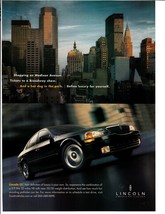 2001 Lincoln LS Original Print Ad Define Luxury For Yourself Cityscape L... - $12.55