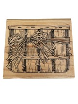 Stampin Up Rubber Stamp Large Basket Raffia Ribbon Farm Country Card Making - £4.78 GBP