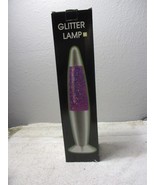 Lava Vortex Lamp Silver Base Glitter Action Color Changing Lights 14.5&#39;&#39;... - €17,19 EUR