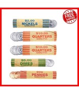 250 Durable Coin Wrappers - Assorted Sizes for Effortless Coin Organization - $60.59 CAD