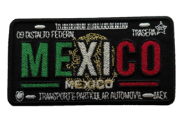 Mexico Black License Plate Patch - $8.59