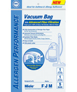Meile Type F J M 7291640 HEPA Vacuum Cleaner Bags DVC - $274.45 MXN+