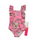 Seafolly Pink Ruffle One Piece Swimsuit Size 2 New - £21.87 GBP